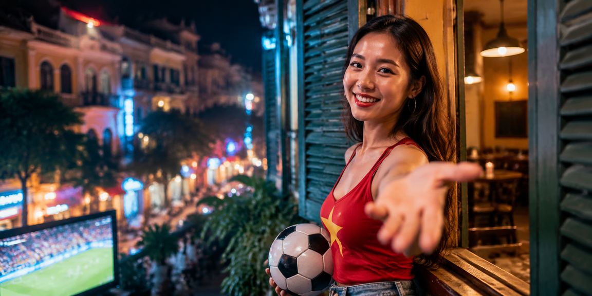 Người dùng Hà Nội xem bóng đá và cá cược trực tuyến bên ly cà phê